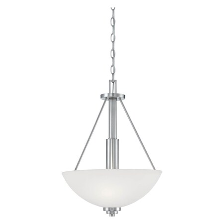 Millennium Satin Nickel Traditional 3 Light Pendant 3163-SN